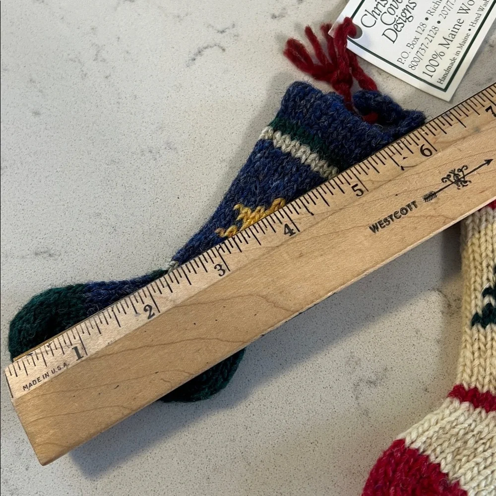 Christmas Cove Designs 2 wool stocking ornaments - Picture 4 of 4